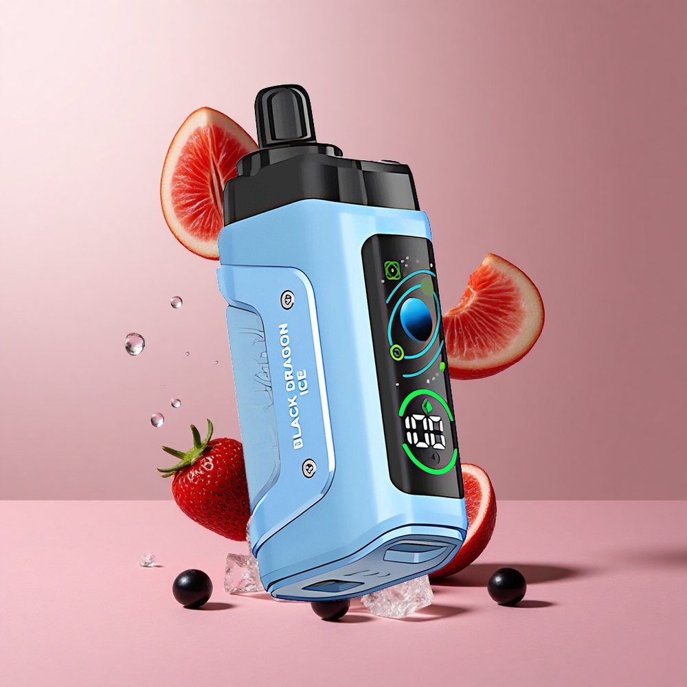 Razz Bar 45000 Puffs Disposable Vape Black Dragon Ice Adjustable Airflow