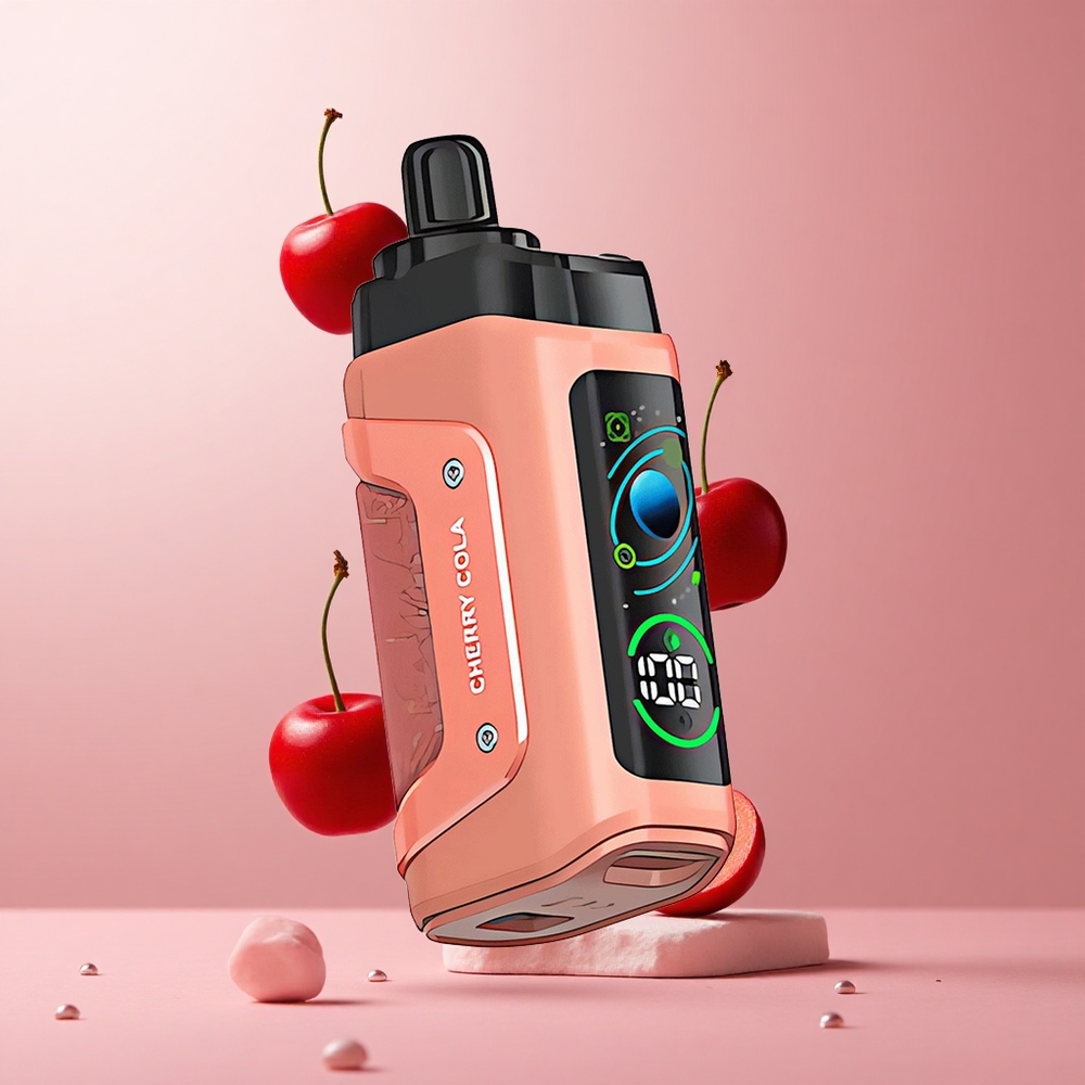 Razz Bar 45000 Puffs Disposable Vape Cherry Cola Adjustable Airflow Type-C Rechargeable