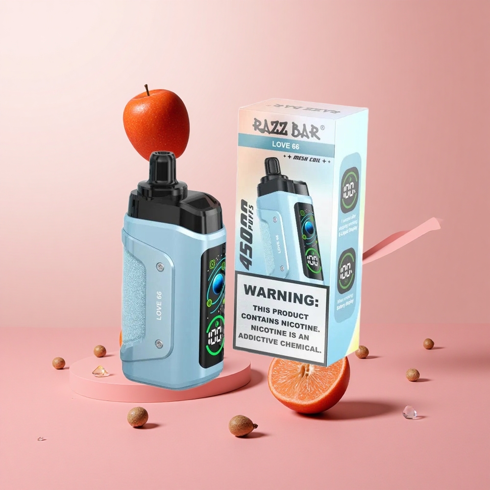 Razz Bar 45000 Puffs Disposable Vape Love 66 with Adjustable Airflow