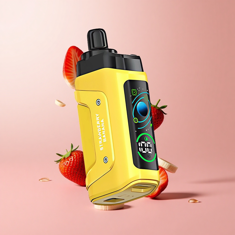 Razz Bar 45000 Puffs Disposable Vape Strawberry Banana Adjustable Airflow