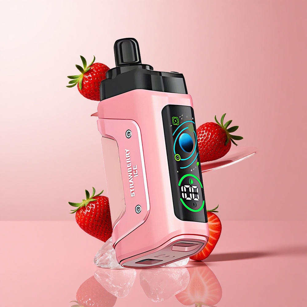 Razz Bar 45000 Puffs Disposable Vape Strawberry Ice Adjustable Airflow