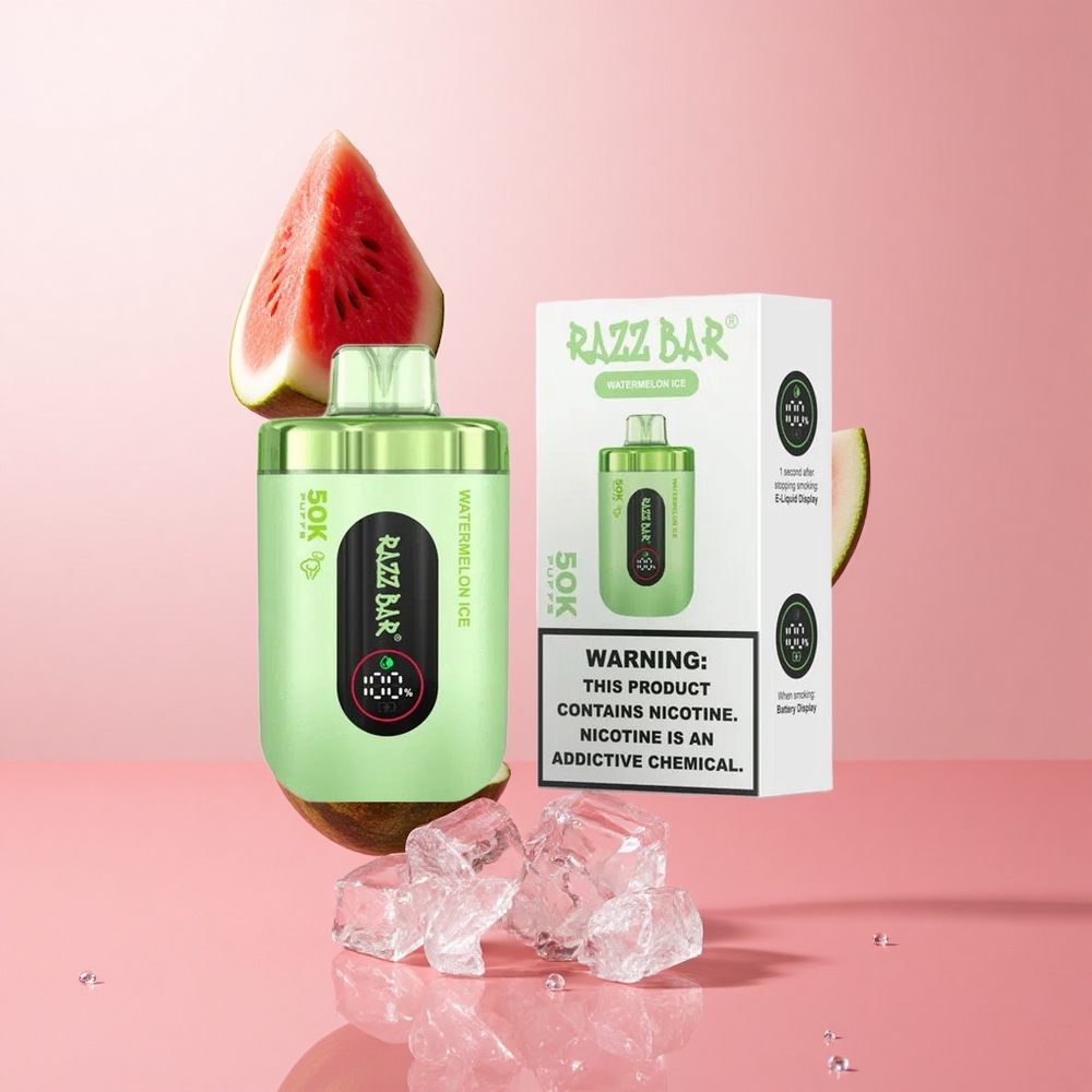 Razz Bar 50K Puffs Disposable Vape Watermelon Ice Type-C Rechargeable
