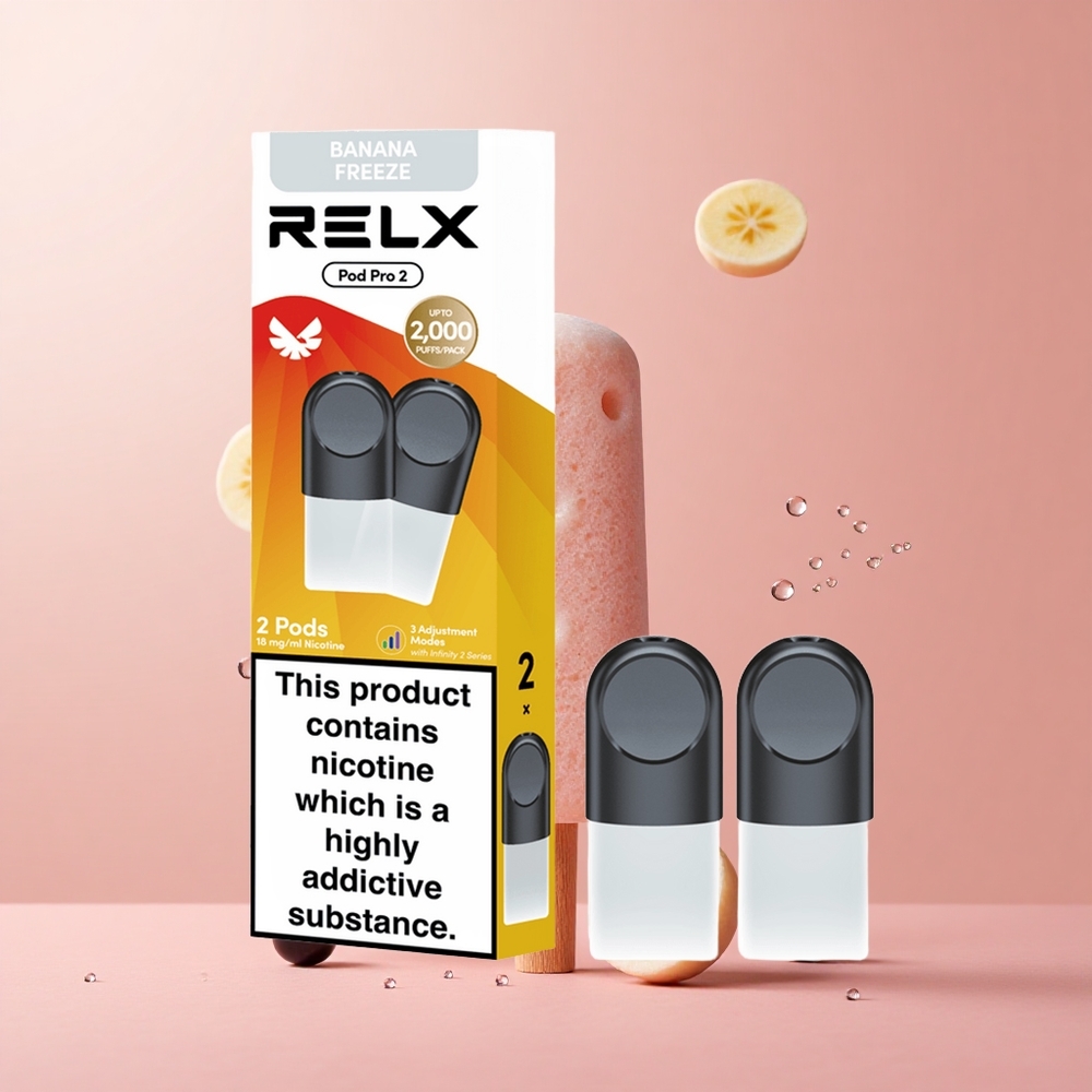 RELX Pod Pro 2 600 Puffs Dessert-Banana Freeze 1.9ml