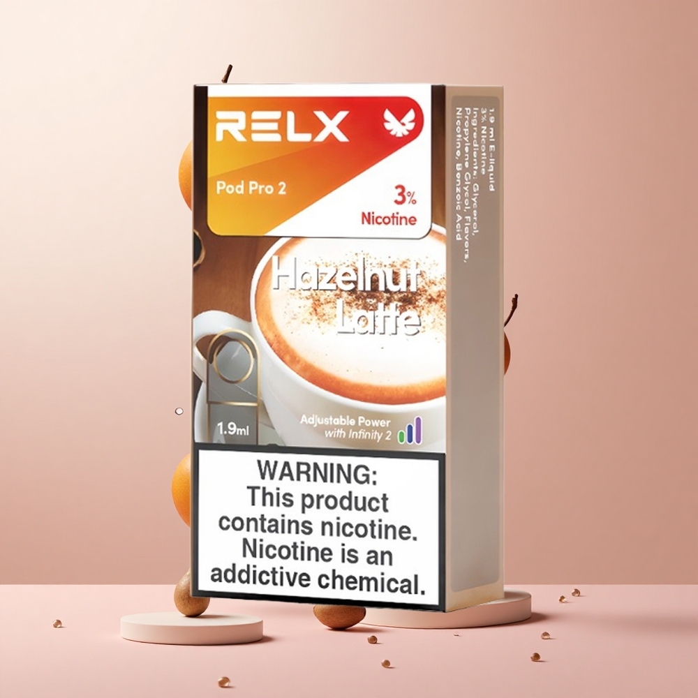 RELX Pod Pro 2 600 Puffs Hazelnut Latte 1.9ml