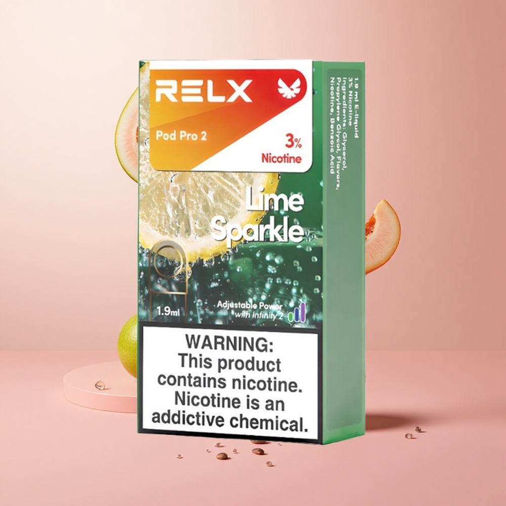 RELX Pod Pro 2 600 Puffs Lime Sparkle 1.9ml