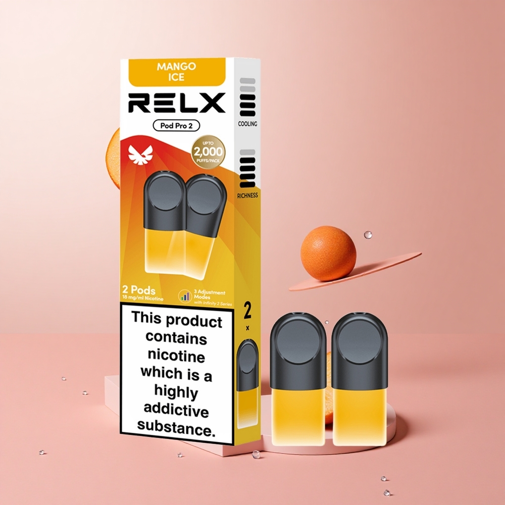 RELX Pod Pro 2 600 Puffs Mango Ice Vape Device