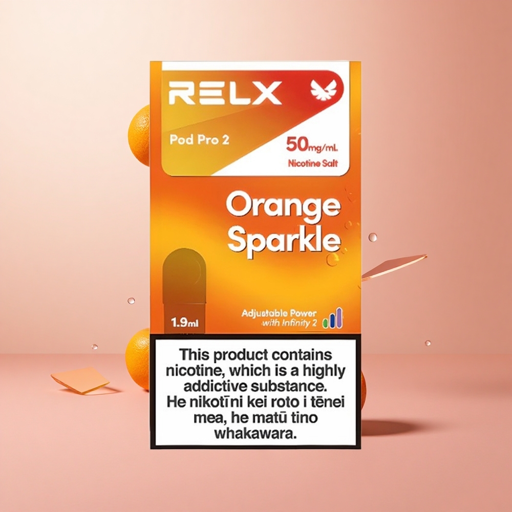RELX Pod Pro 2 600 Puffs Orange Sparkle 5% Nicotine