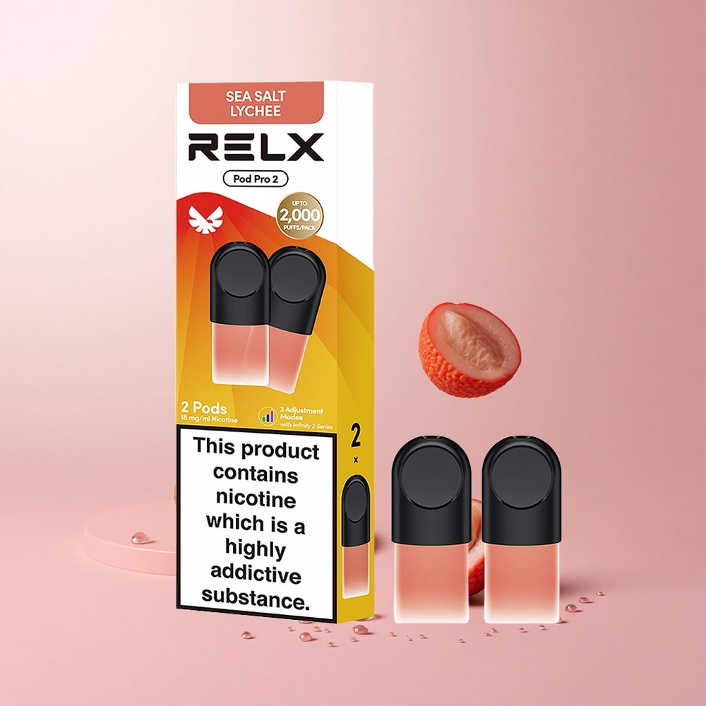 RELX Pod Pro 2 600 Puffs Sea Salt Lychee 1.9ml