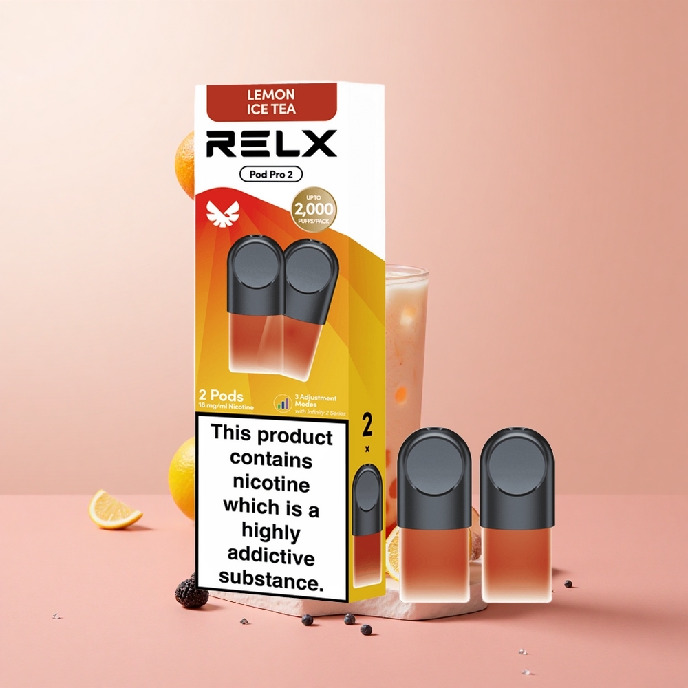 RELX Pod Pro 2 600 Puffs Tea-Lemon Ice Tea 1.9ml