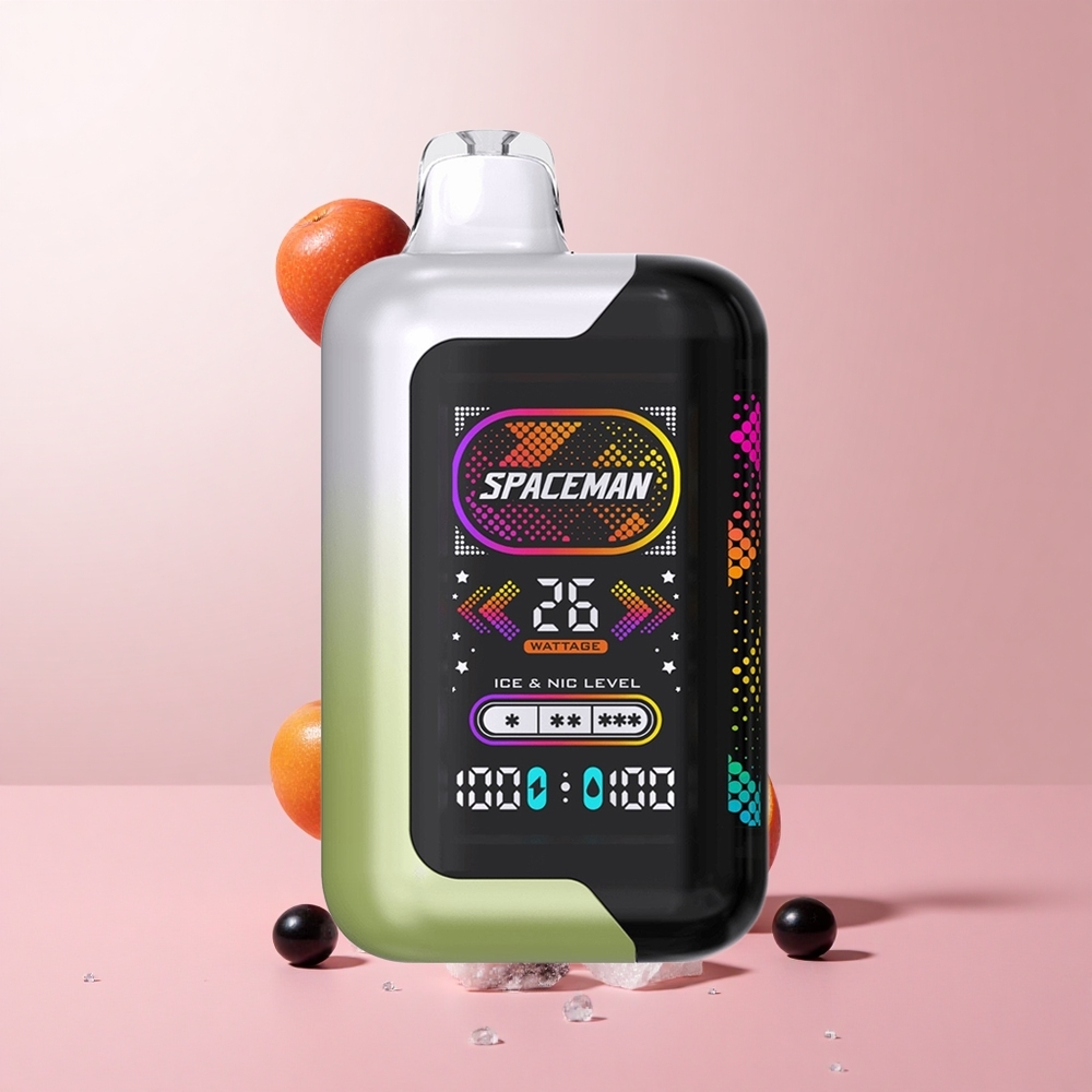SMOK SPACEMAN SP40000 Disposable Vape White Grape Ice Ultra-Large LED