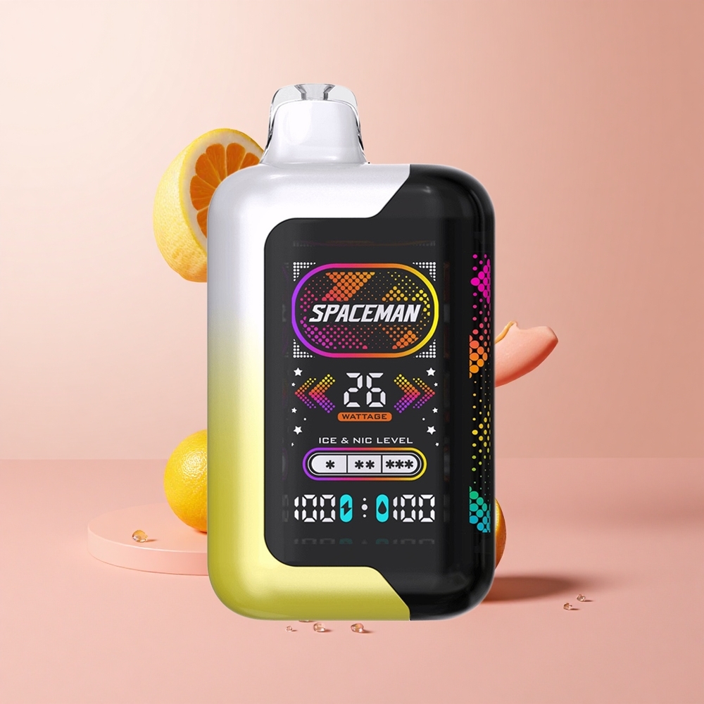 SMOK SPACEMAN SP40000 Lemon Pop Disposable Vape with 20ml eLiquid & 2.28" LED Screen